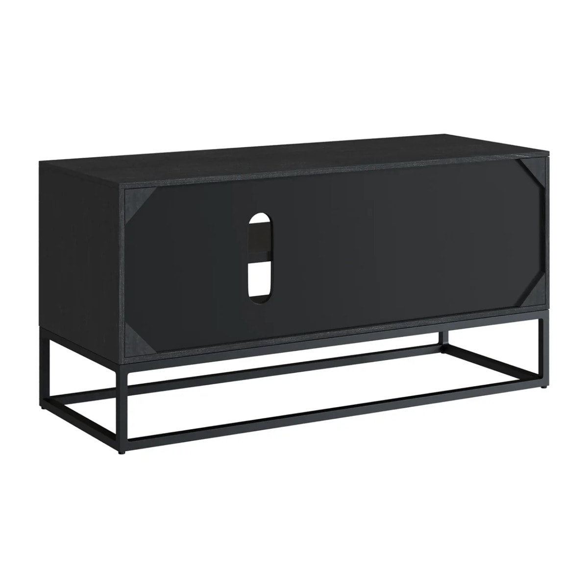 Meuble TV en bois d'acacia et métal 90 cm - Jakson