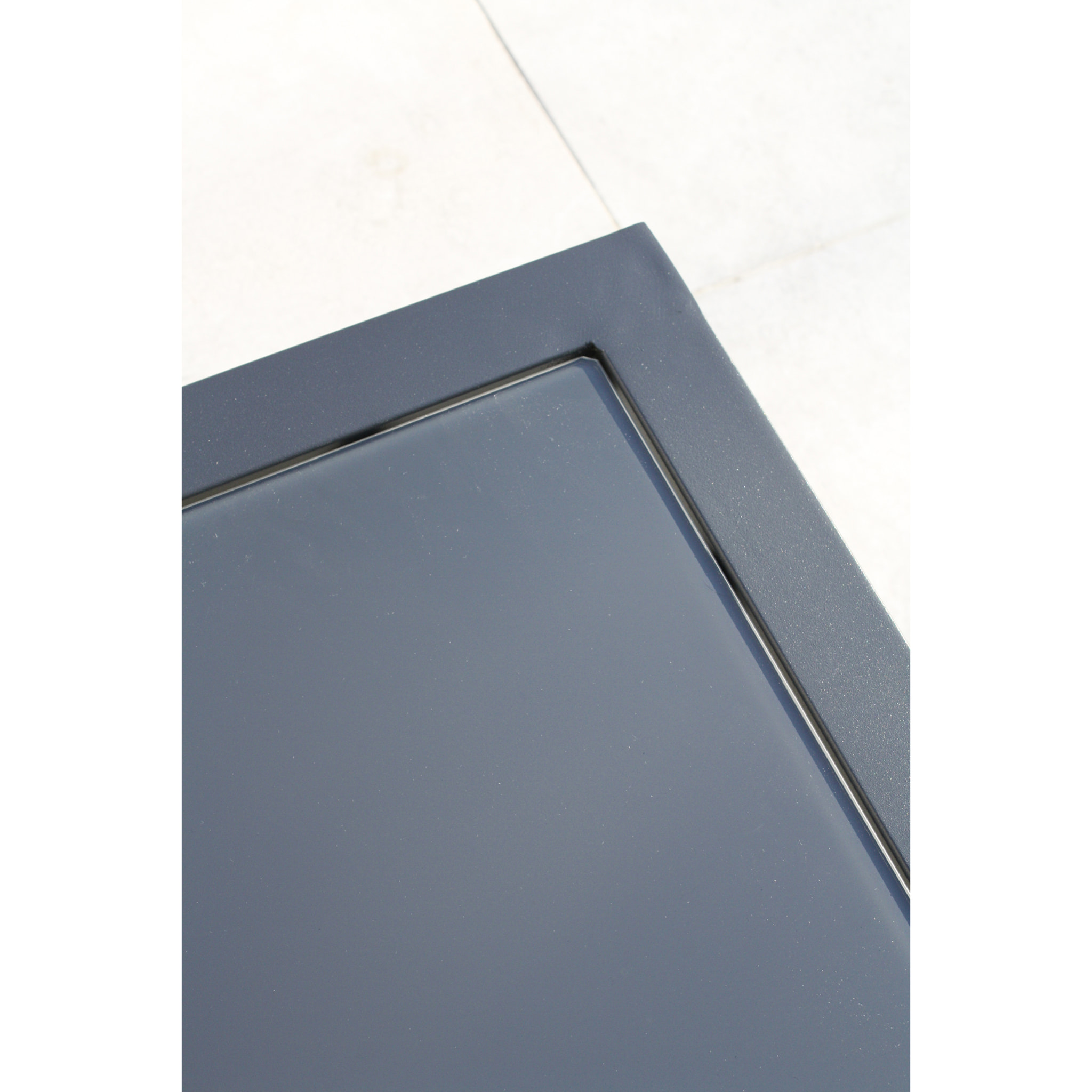 BEAUBOURG - Salon de jardin d'angle 6 places en aluminium