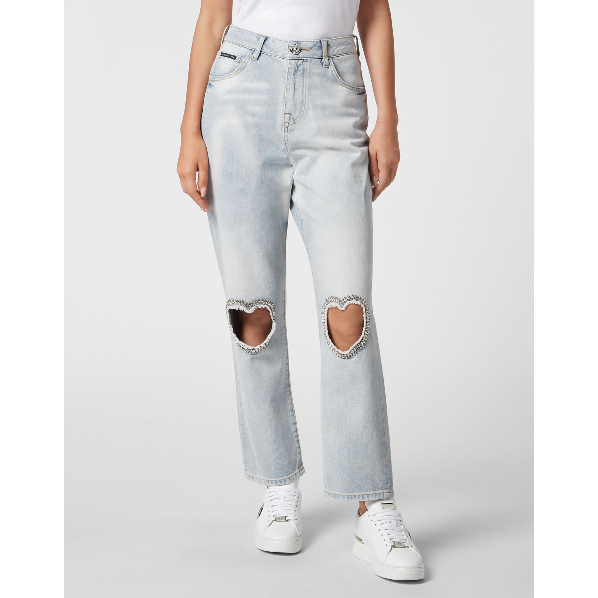 PHILIPP PLEIN Pantalones vaqueros Loose Fit HEART