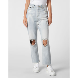 PHILIPP PLEIN Pantalones vaqueros Loose Fit HEART