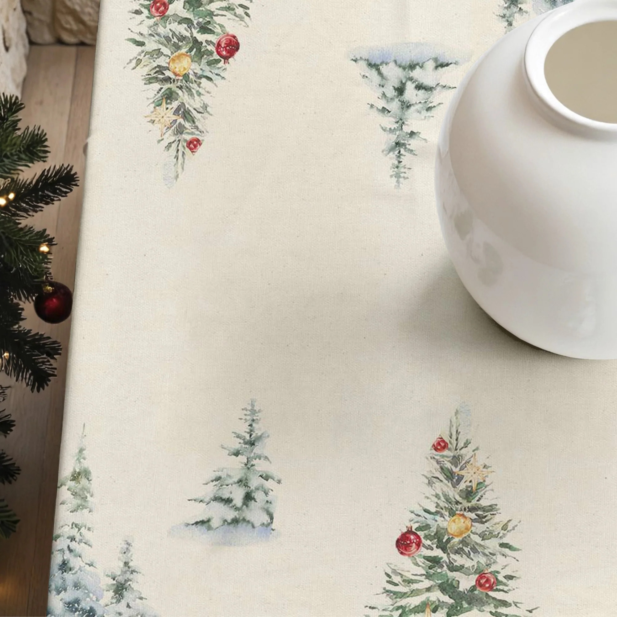 Nappe anti-taches Christmas landscape 100