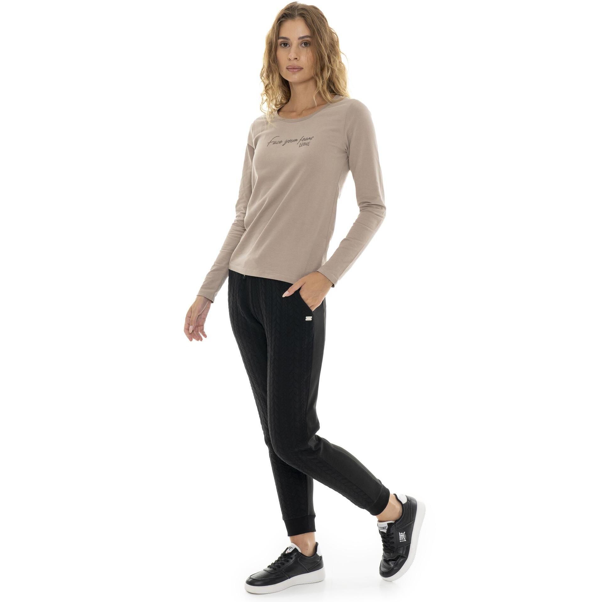 Pantalones de invierno para mujer "relajados" con trenza frontal