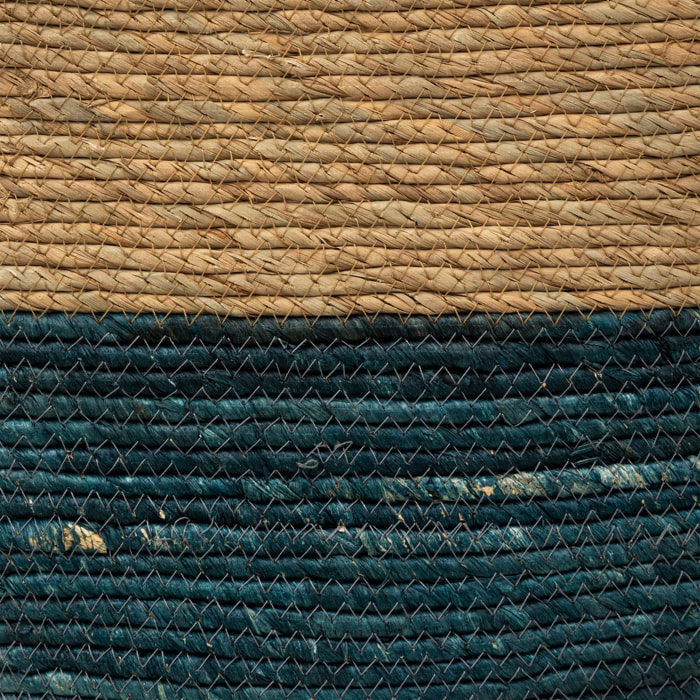 Cesta de almacenamiento tréssée 31x15cm, color petróleo