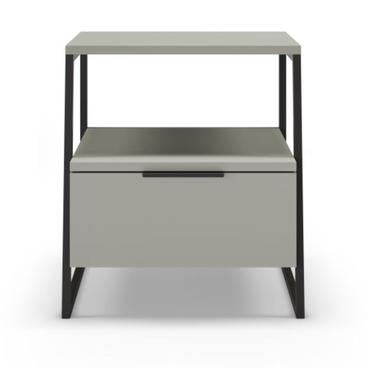 Mesita de noche Oksa Verde - Negro