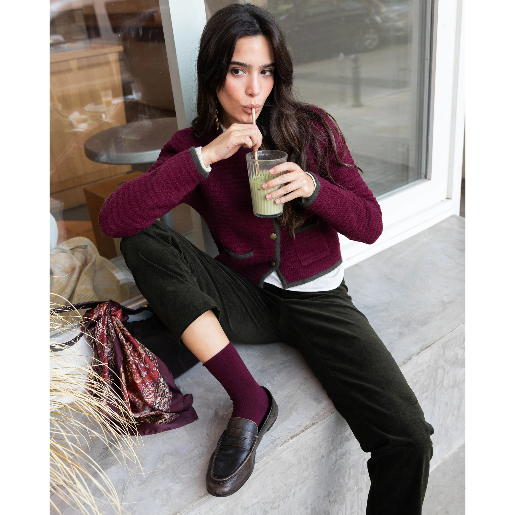 Chaqueta con bolsillos delanteros