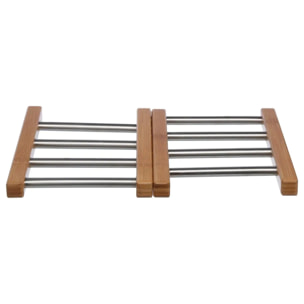 Dessous de plat extensible bambou