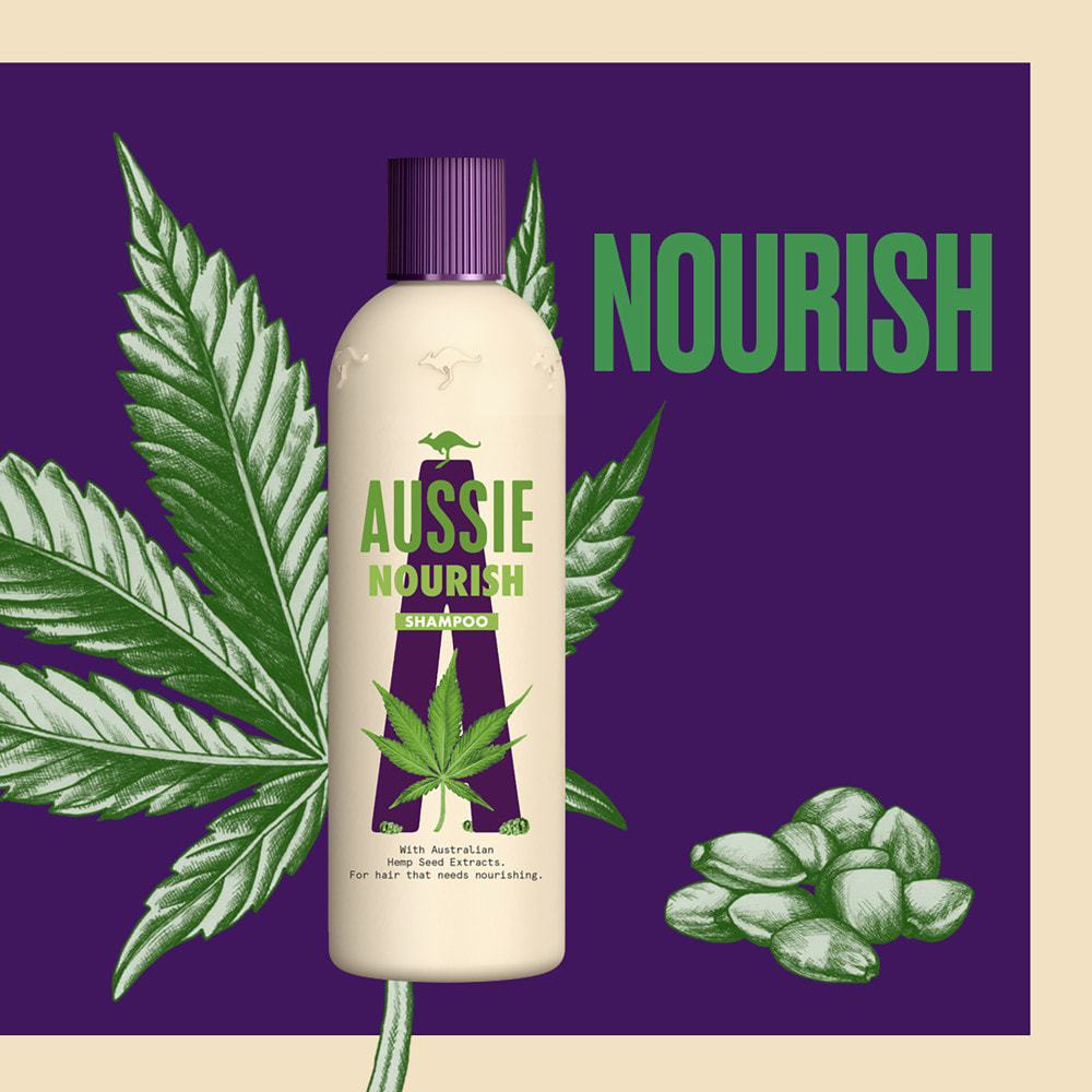 6 Shampoings Nourish 300ml, Aussie