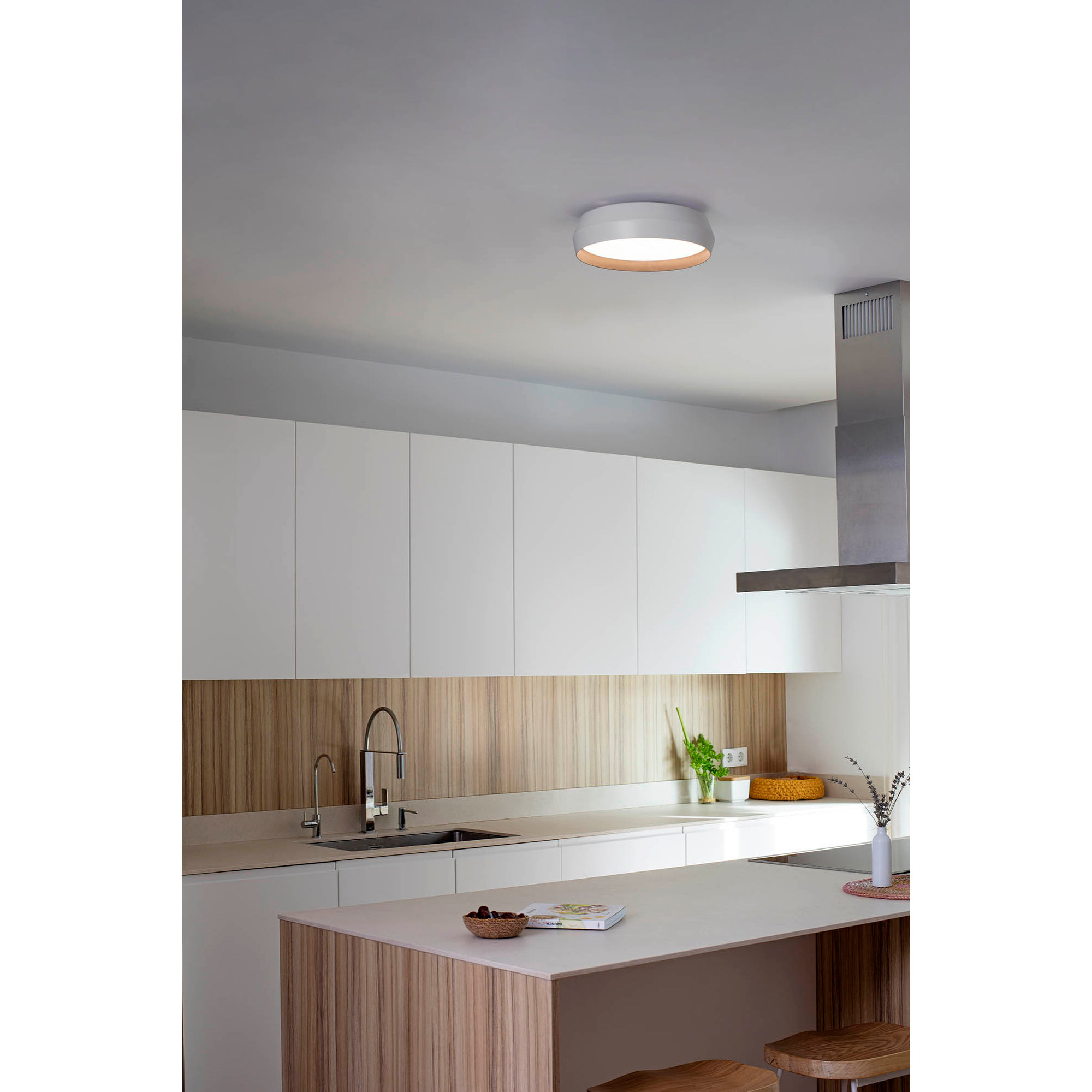 SHOKU 350 Lampe applique/plafonnier blanc/noir