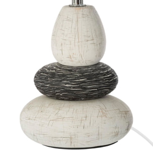 Lámpara de cerámica con 3 rodillos H33