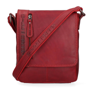 Borsa a tracolla da uomo In Vera pelle Made in Italy 20x24x5 cm