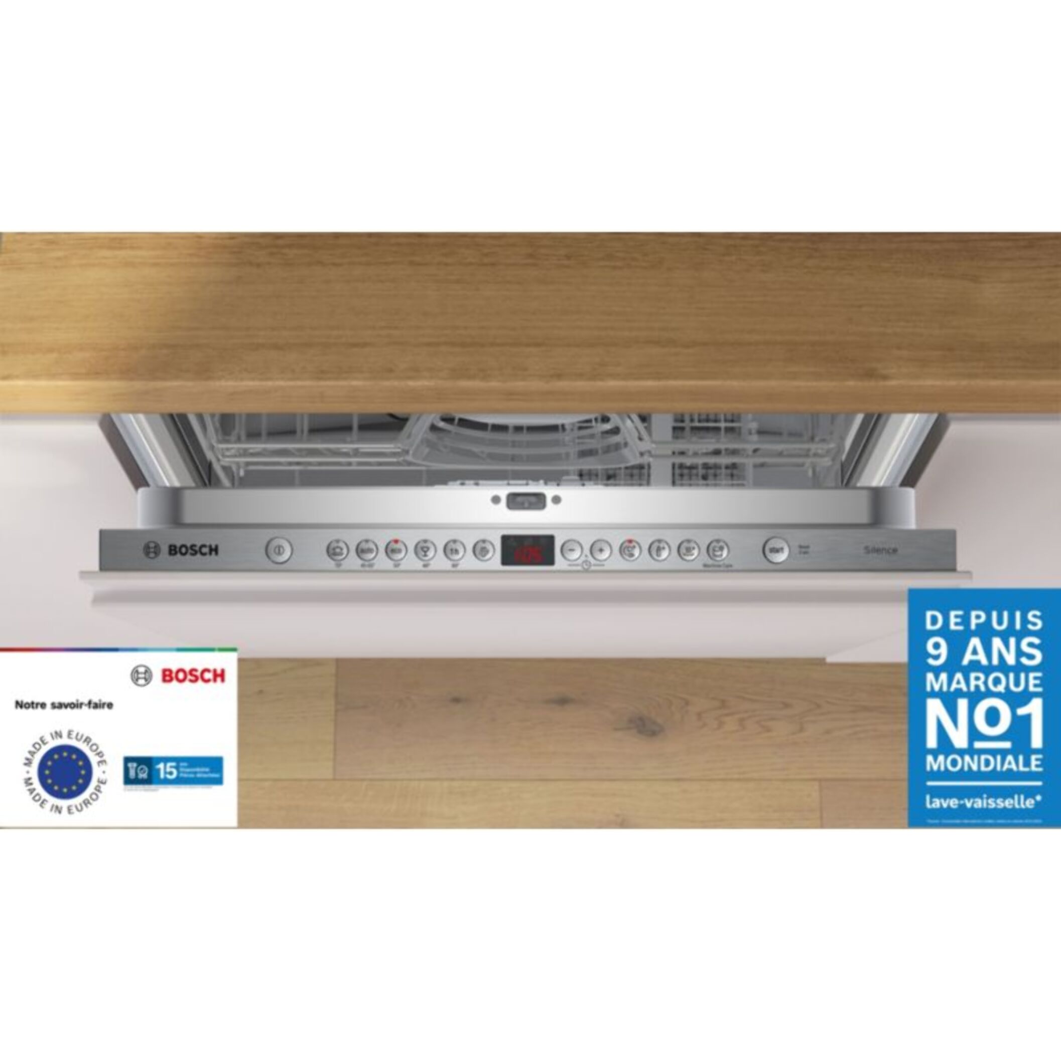 Lave vaisselle encastrable BOSCH SMV26AX01F Série 2, VarioSpeed Plus