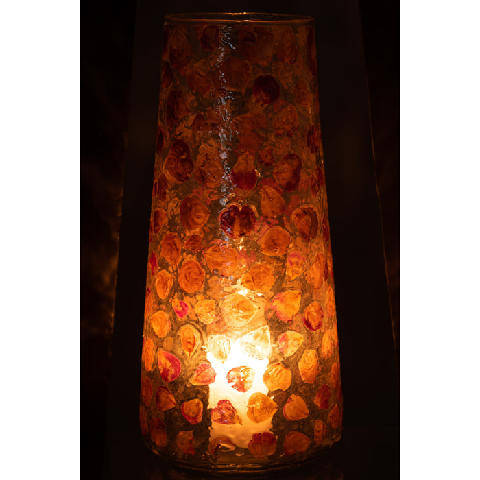 J-Line vase Gerard - verre - ambre - 36.5 cm hoog