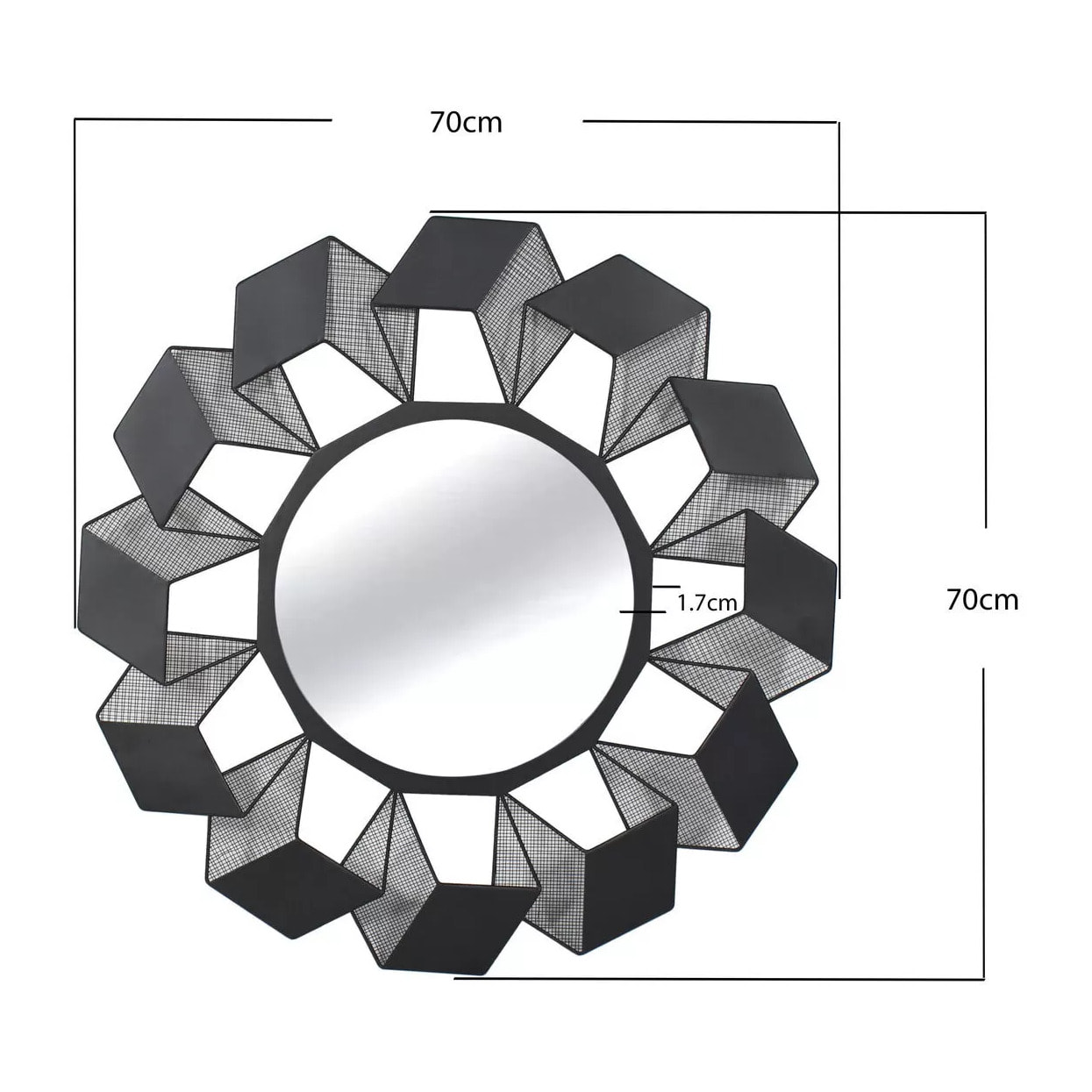 Miroir Cubes 70cm Kare Design