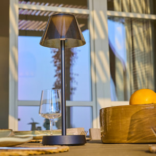 Lampe de table sans fil BEVERLY Noir H34cm
