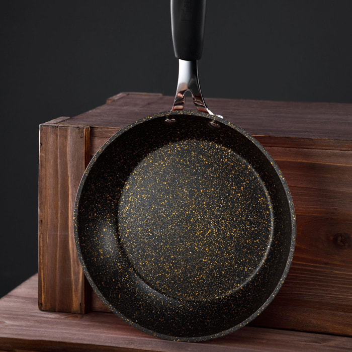 sartén ø20x4,5cm en aluminio forjado con revestimiento antiadherente ilag