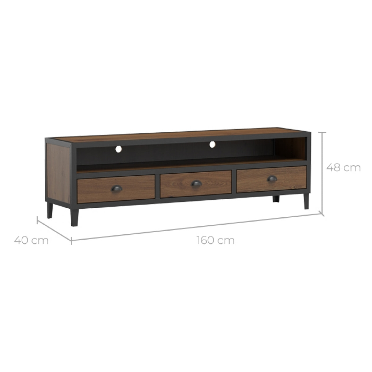 Meuble TV Shelby 160 cm