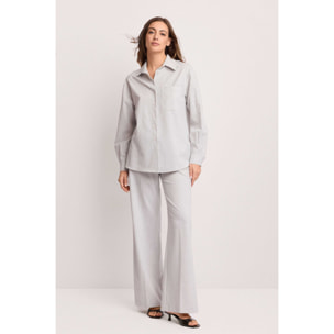 Kocca - Camicia a maniche lunghe con taschino Donna, Tinta unita, Colletto di camicia