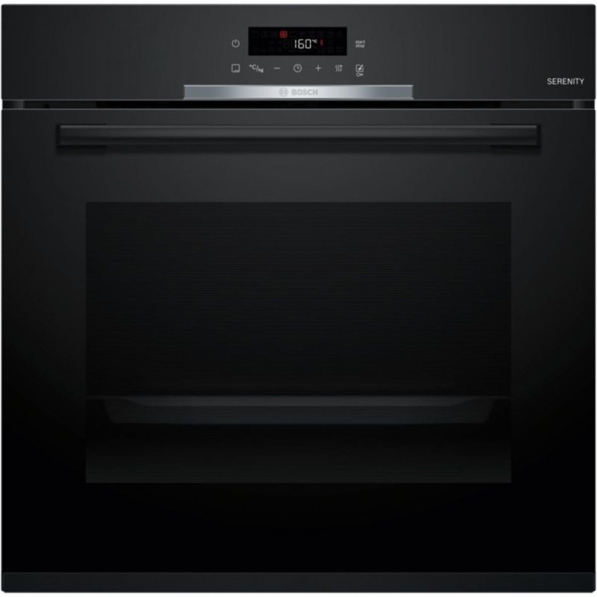 Four encastrable BOSCH HBA372BB4 - Chaleur pulsée - Hydrolyse - Pyrolyse - Porte froide - Mode Friture Sans Huile Air Fry