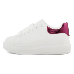 Sneakers Donna colore Fuxia-Altezza tacco:3,5cm