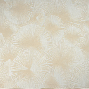 Rideau jacquard motif soleil à oeillets - Beige
