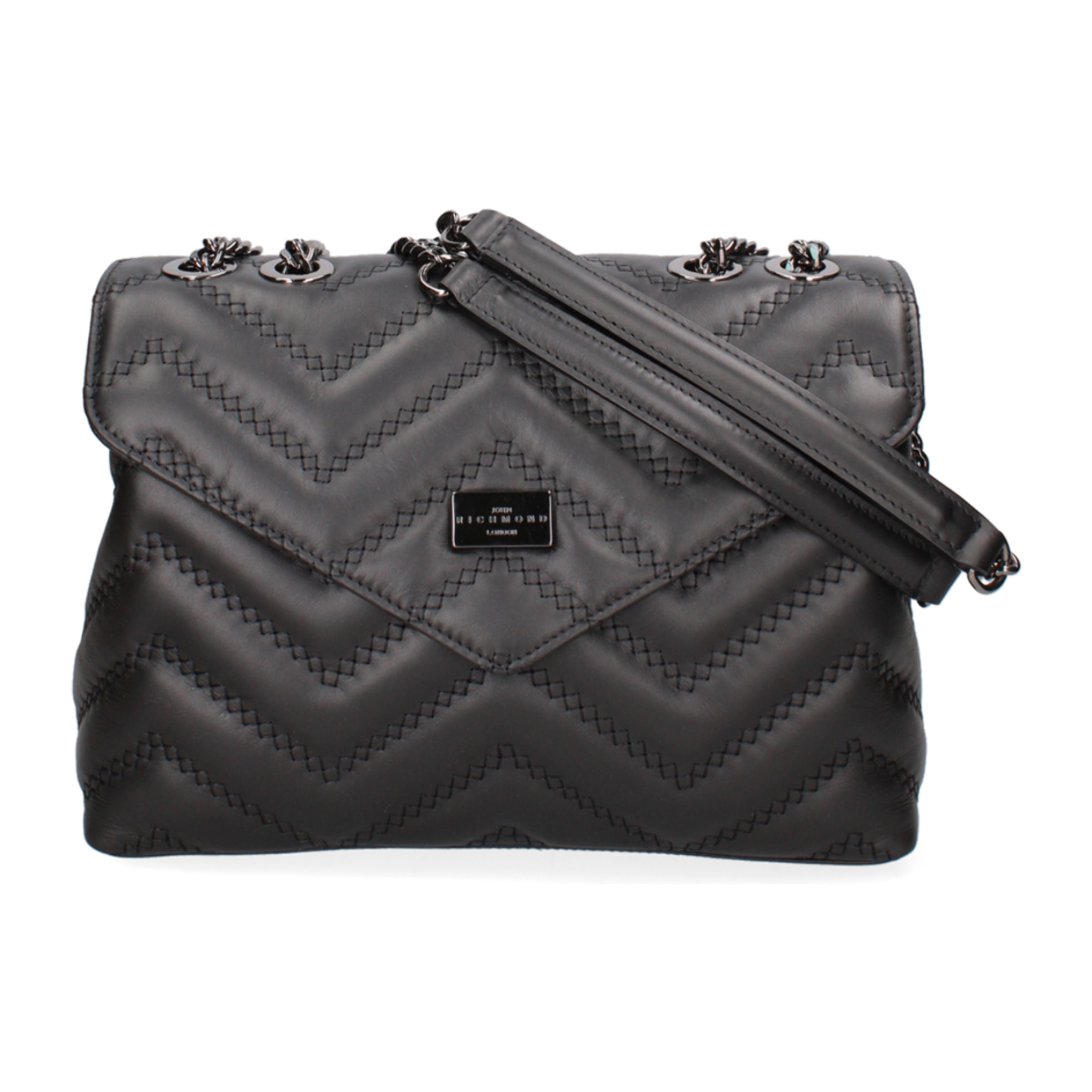 Borsa a spalla da donna In Vera pelle Made in Italy 24x15,5x7 cm