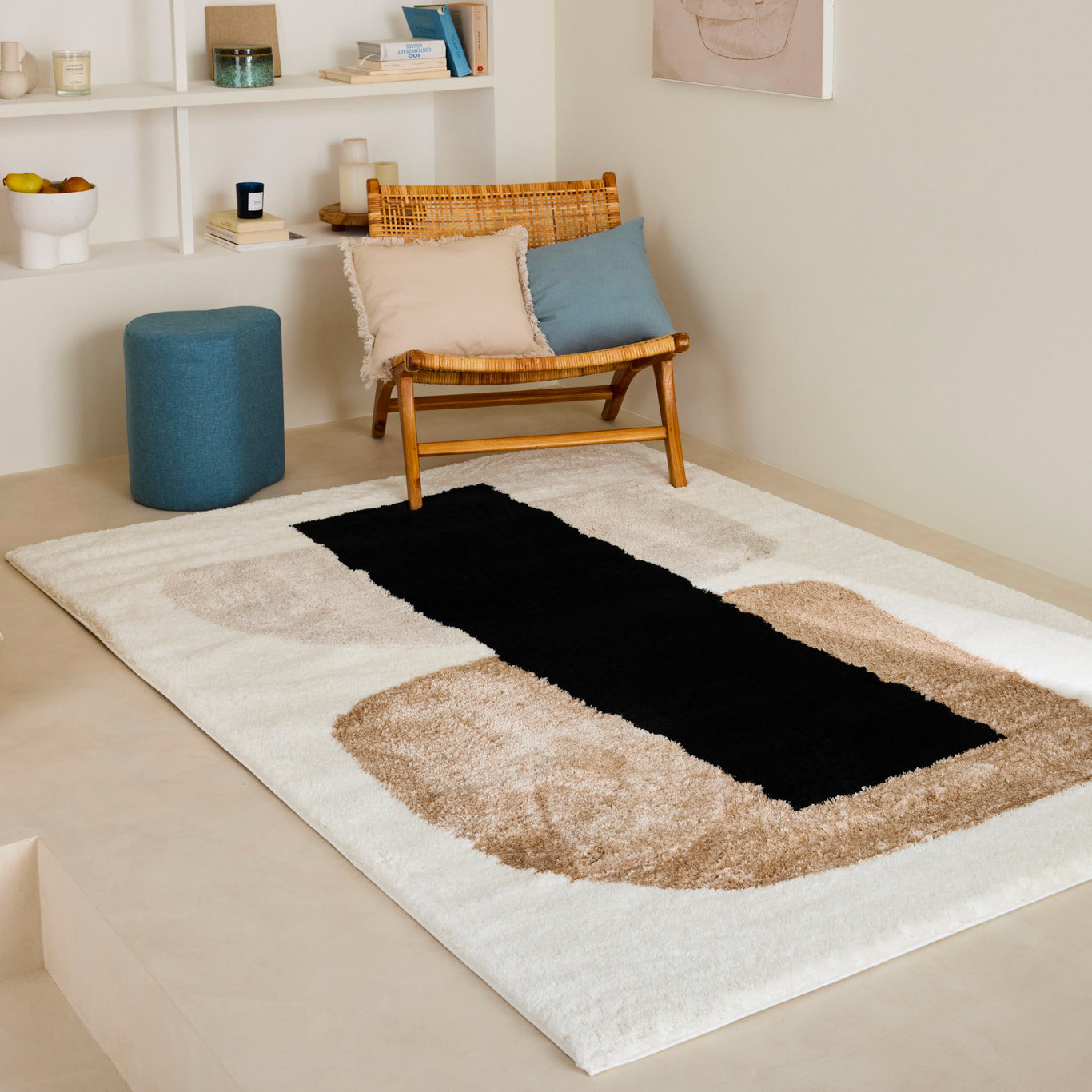 KARENA - Tapis moderne design géométrique en polypropylène