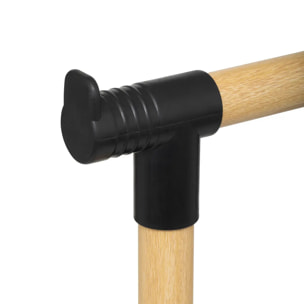 Portant à vêtements "Woody" en double métal et plastique 165x86cm