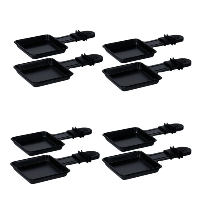 Ensemble de 8 poêlons à raclette Rotel Swiss Tradition