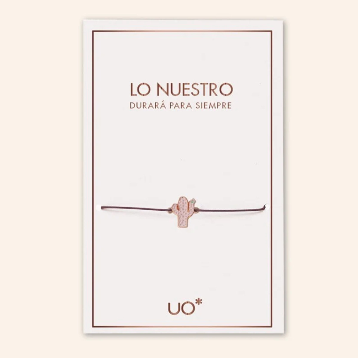 Pulsera charm "Lo nuestro durará para siempre" Turquesa