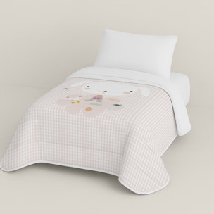 Edredón Nórdico Estampado - Infantil - 100% Algodón - 200 gr/m² con Tacto Pluma - Granja