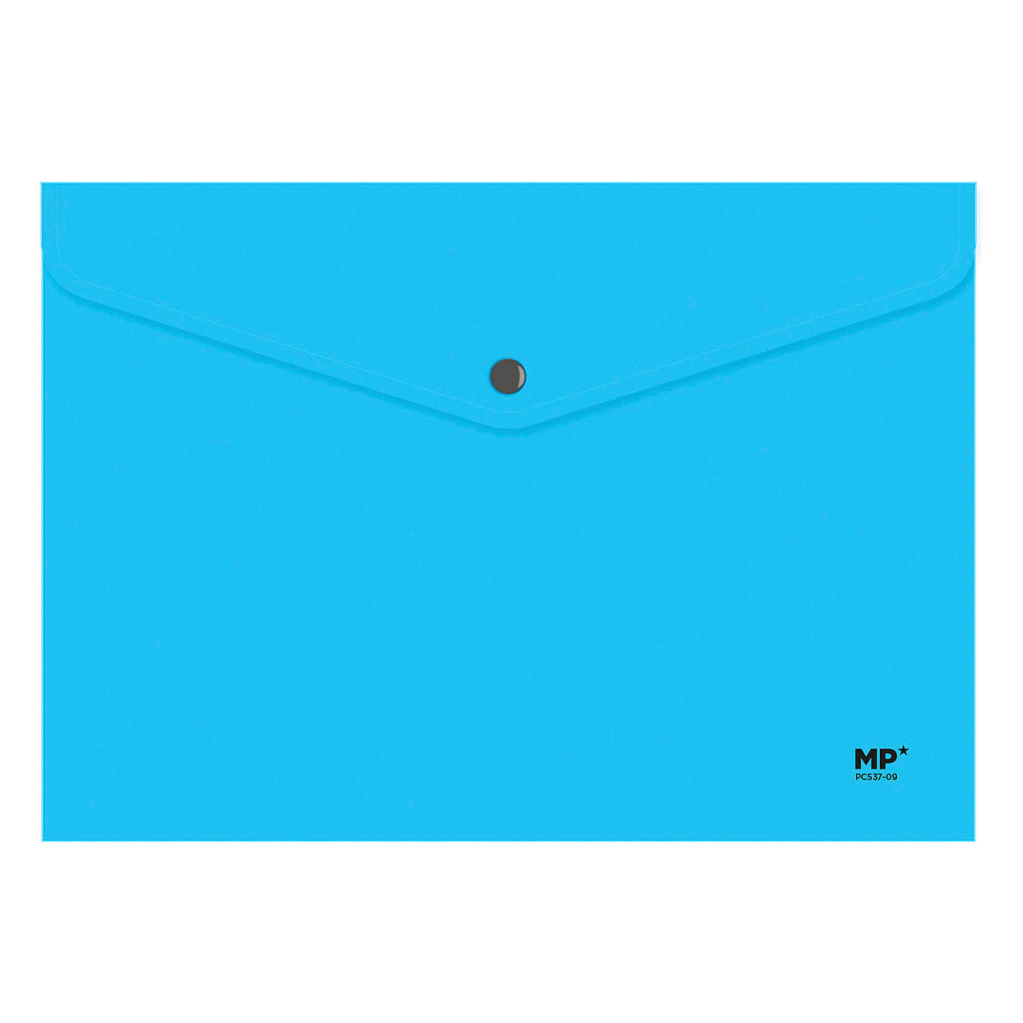 PACK 12 UNITÀ CARTELLA BUSTA CHIUSURA CON BOTTONE A4 CIELO