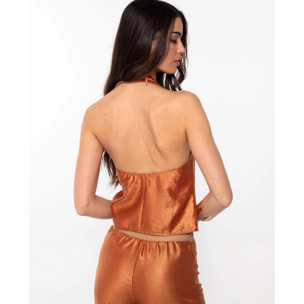 Chaleco halter con alamares