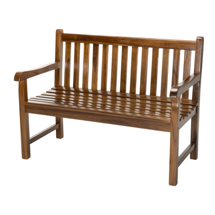 MAEVA - Banc de jardin Java en bois teck huilé
