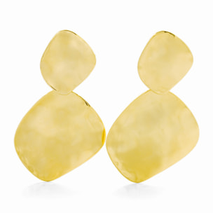 Pendientes acabados en oro amarillo de 18K