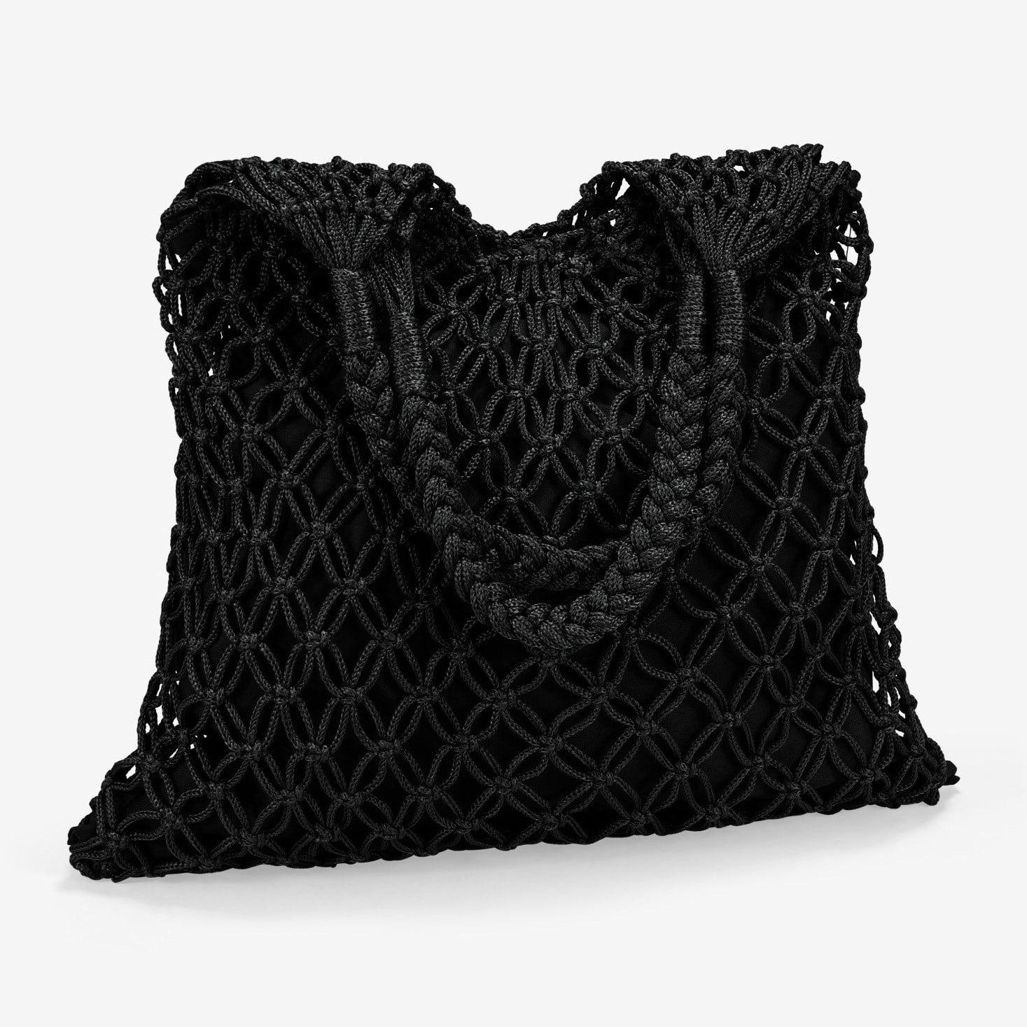 Bolso crochet negro de hombro