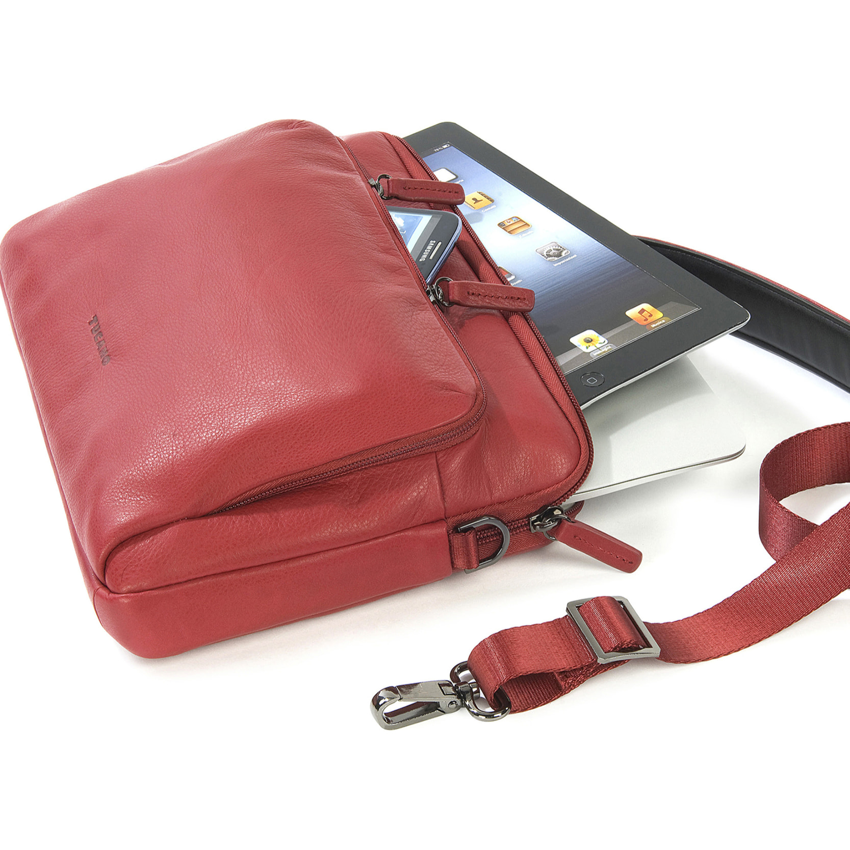 Borsa a tracolla  unisex In Vera pelle Made in Italy 34x23x8,5 cm