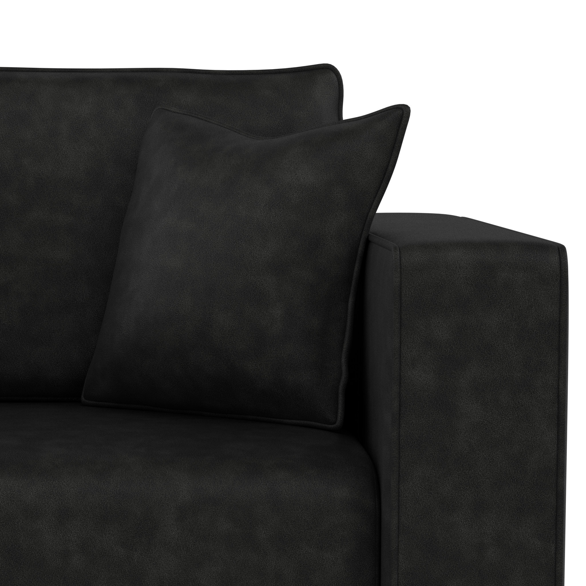 Topaze - fauteuil en simili - Noir