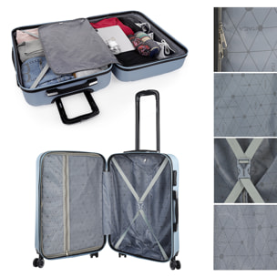 Maleta Itaca Tiber Set De 3 Unidades Azul Claro