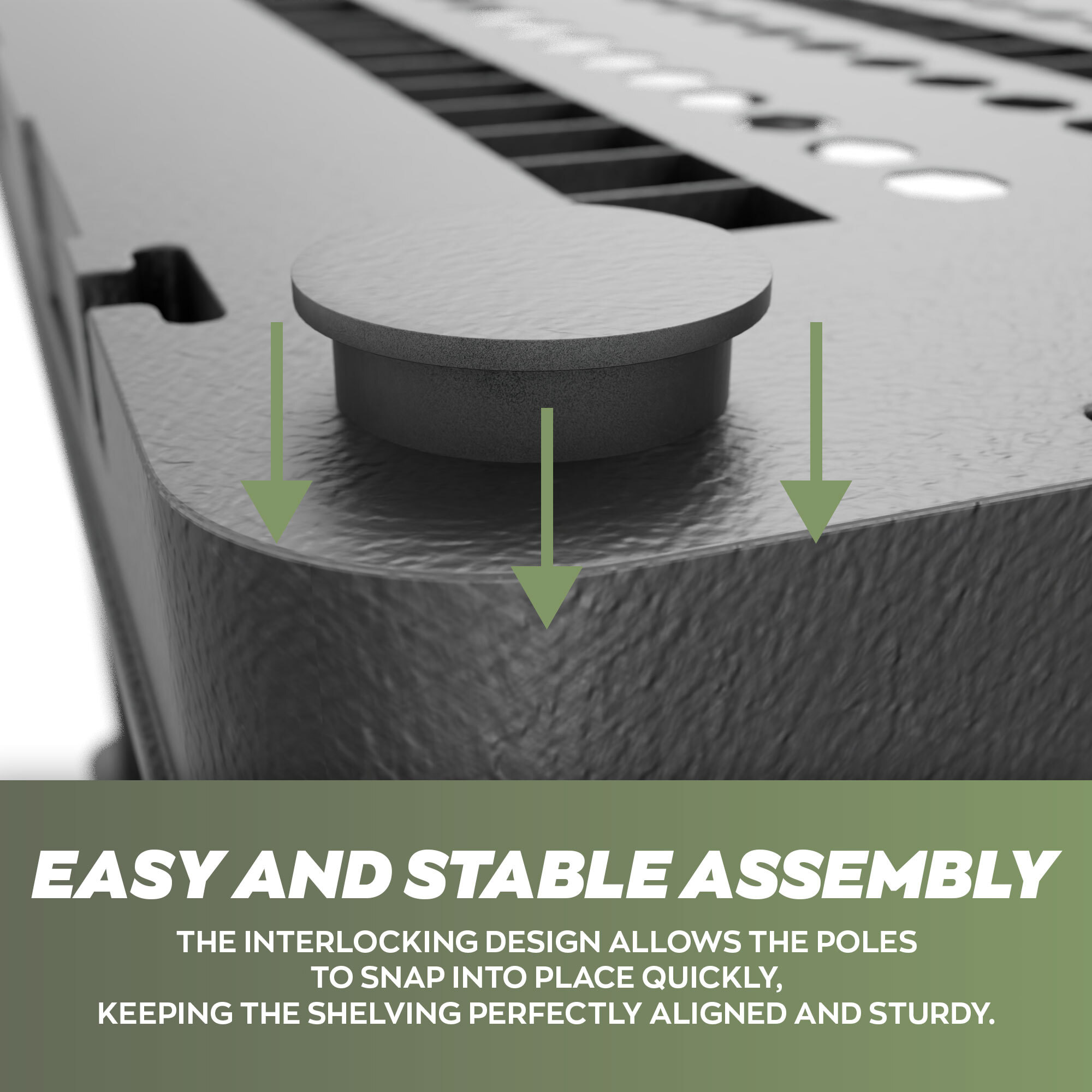 Titan X - Scaffale Modulare 5 Ripiani 90x45xH185 cm in Resina Nero