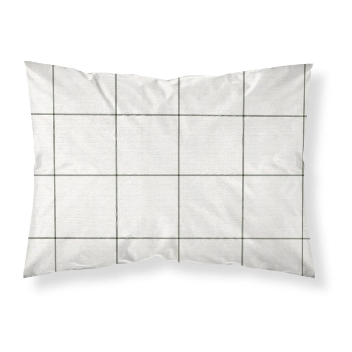 Taie d'oreiller Green Windowpana
