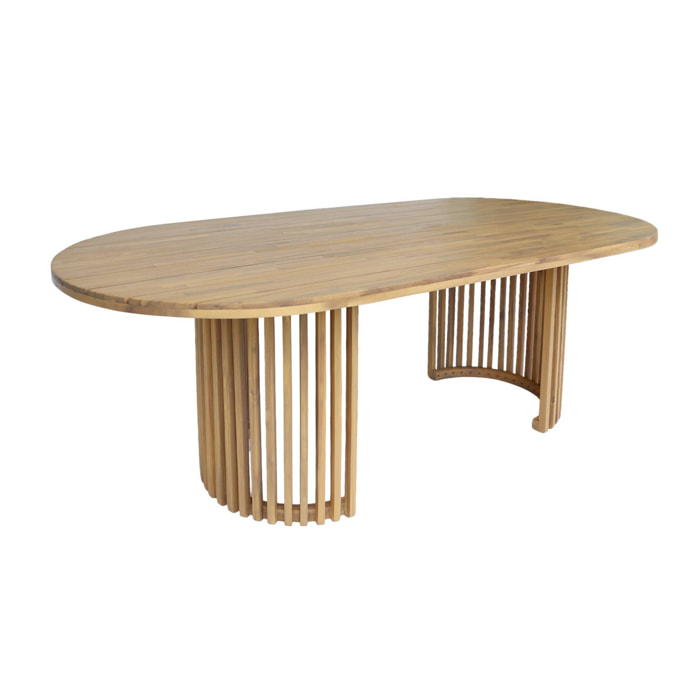 Table de jardin bois d'acacia 6 places ALORA