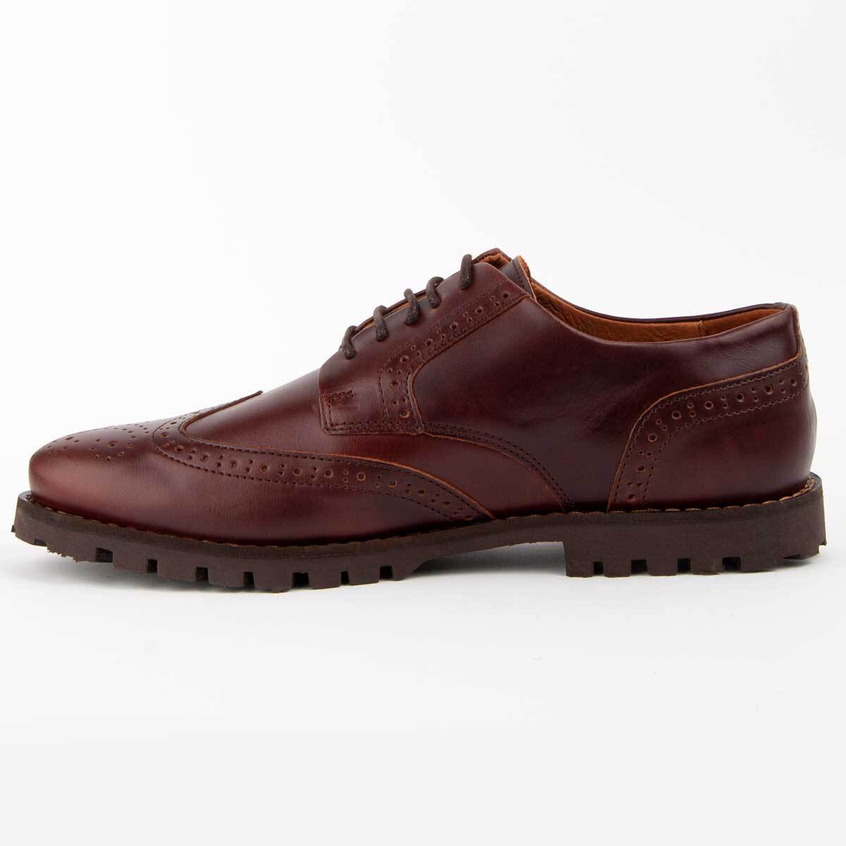 Zapato Oxford De Piel - Marron