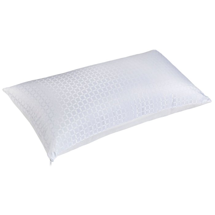 Almohada de Fibra | Firmeza Alta | Hipoalergénica | Funda lavable | Iron Max