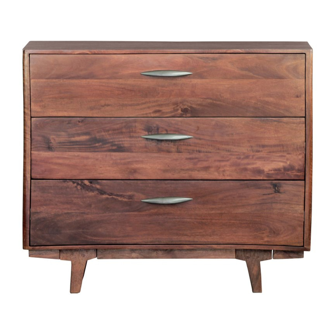 Cassettiera in legno di mango con 3 cassetti
