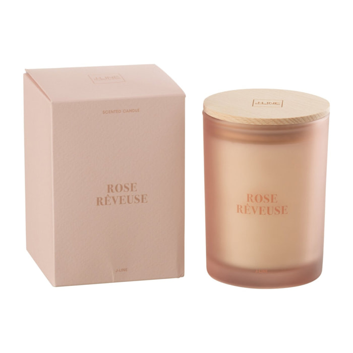 J-Line bougie parfumée Accords Essentiels - Rose Rêveuse - rose - 38H