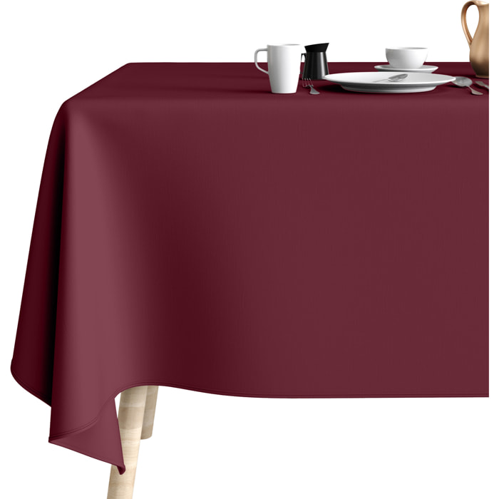 Nappe imprimée Coton Anti Tache Aubergine