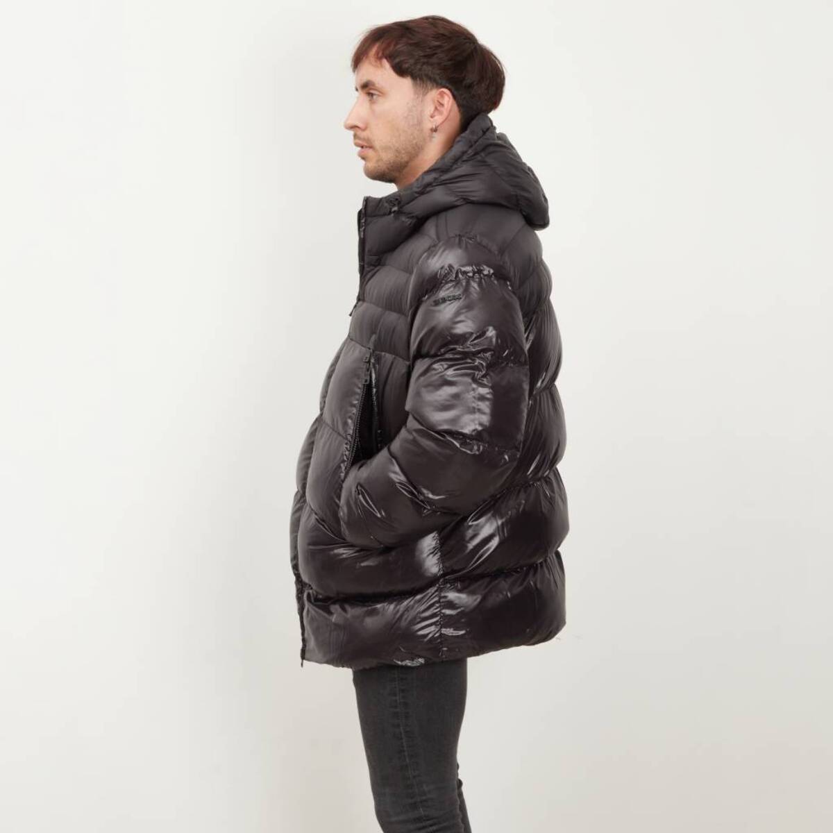 Abrigos Hombre de la marca GEOX  modelo M2628K TC162 M SILE HOOD JACKET NEGRO