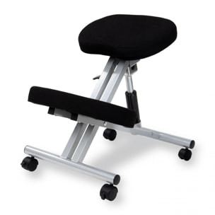 Silla ergonómica Ergochair negro aluminio Negro - Aluminio