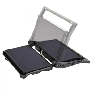 Parrilla eléctrica grill JATA JEGR1106 con placas lisas (22,5 x 14,6 cm) antiadherentes. 750 W