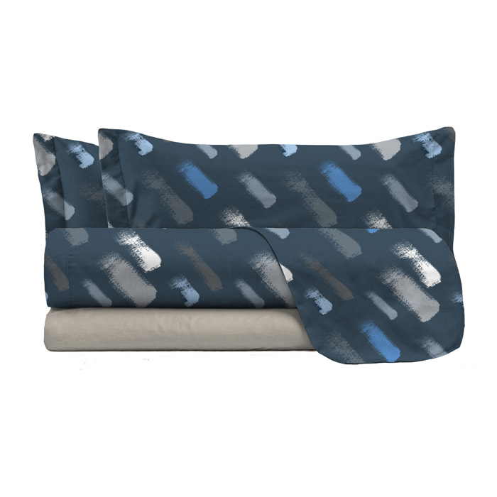 COMPLETO LETTO FANTASY, 100% Microfibra - GESSETTI
